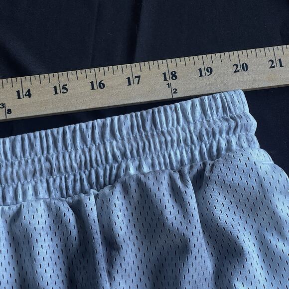 Nike Mens Mesh Basketball Shorts 2X Gray White Activewear Athletic Drawstring - Picture 8 of 10